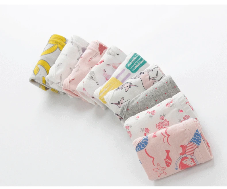 Wholesale Fancy Panties For Little Children Girls Breathable Combed Cotton Kids Underwear