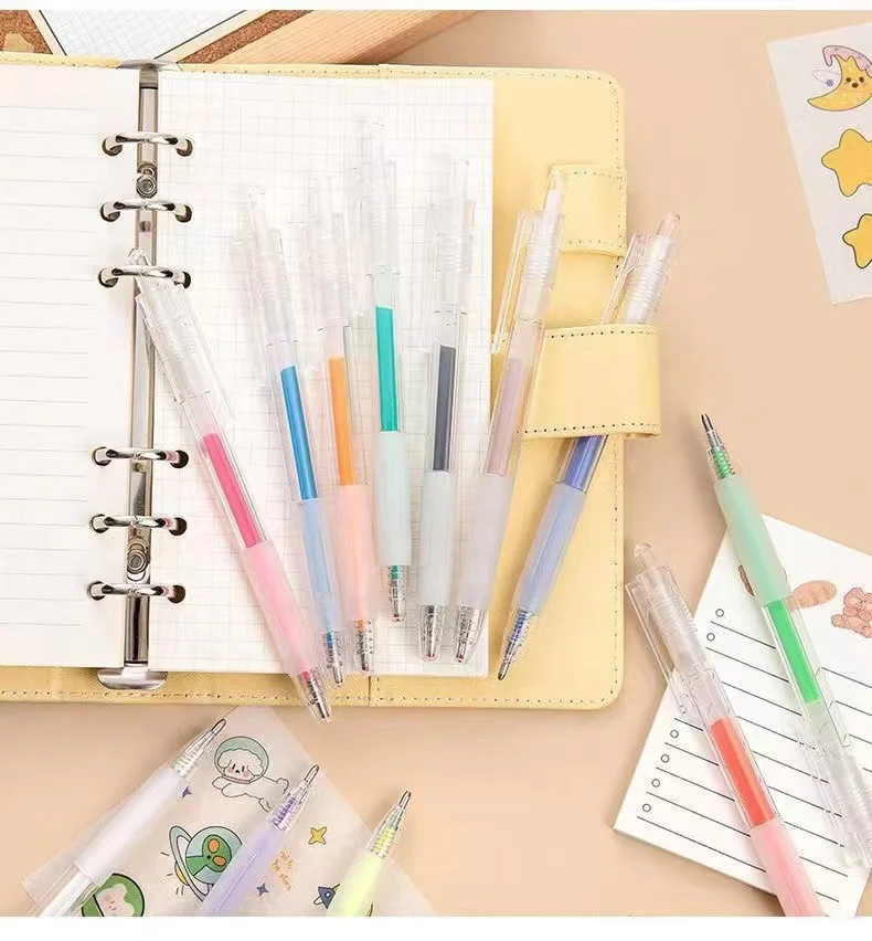 Custom Kids Graffiti 3D Stereoscopic Jelly Pen colorful paint 12 color set candy color Gel ink Pen