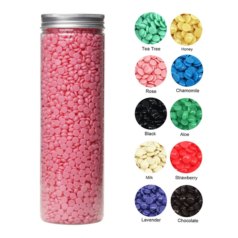 400g tube packaging professional depilatory hard wax beads no strip wax beans for hair removal