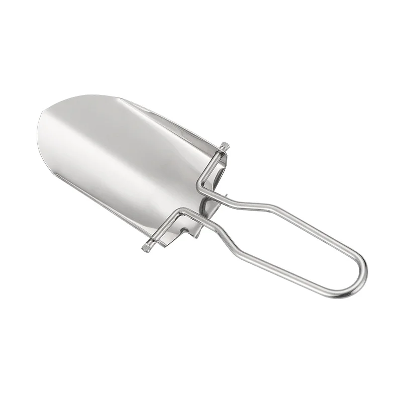 Hot sale steel wire handle portable stainless steel mini folding trowel garden shovel