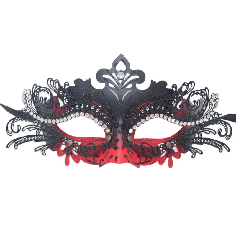 Halloween Venice luxury party carnival fun men and women metal iron diamond butterfly mask