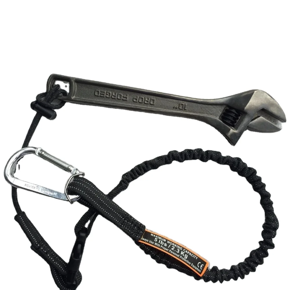 High quality custom flexible tool safety lanyards with carabiner
