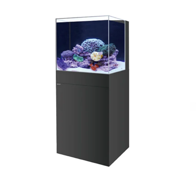 Factory Wholesale salt water Ocean Sea fish tank marine aquarium with wooden cabinet.