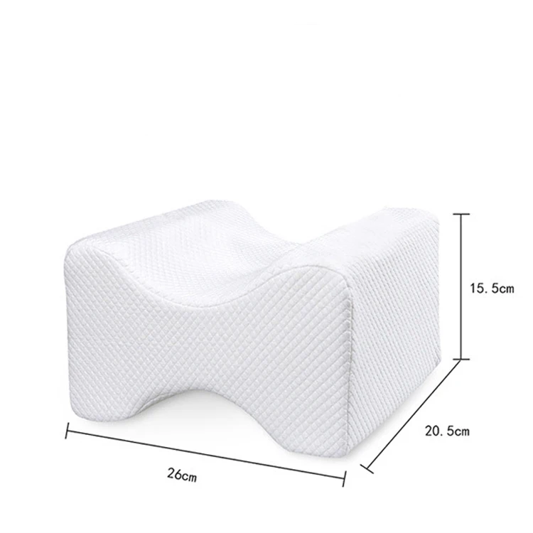 Orthopedic Memory Foam Knee Leg Pillow for Side Sleeper with Washable Cover