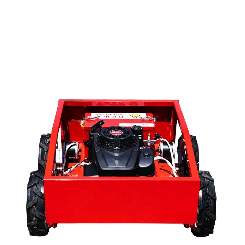 rubber crawler robot Gasoline Self Propelled Garden remote control Lawn Mower for sale