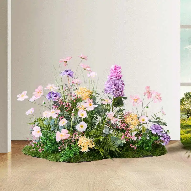 Garden Landscaping Artificial Plants Tree Home Decor Bonsai Tree Plastic Plants Pots Faked Palm Plants