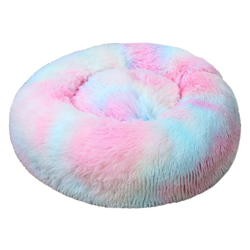wholesale pet nest beds Detachable and washable colorful dog velvet nest large pet nest cat dog bed warm dog house