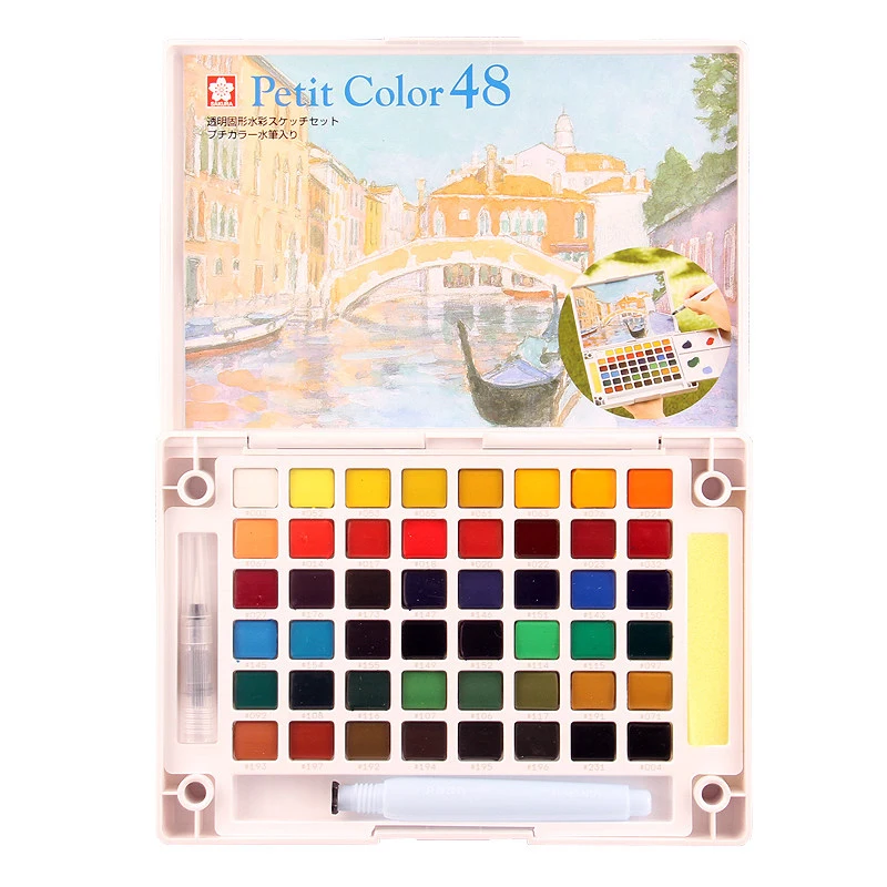 
Wholesale price good durability sakura solid watercolor 12-96 colors set 