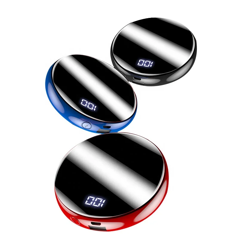 2023 New Arrivals Custom Smart Wallet Power Bank Portable Fast Charging 8000mAh Mini Specular Power Bank For Mobile Phones