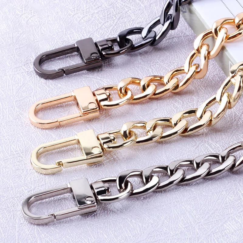 detachable strap Bag chain accessories flat chain non-fading metal shoulder strap slung chain