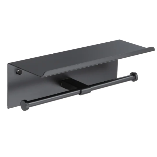 High quality bathroom storage fitting wall hanging stainless steel toilet tissue holder rolling toilet paper holder
