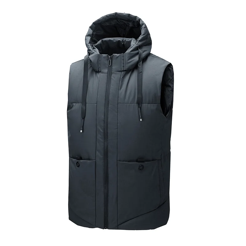 
 Men Quilted Winter High-Quality  Fine Binding Padded Sleeveless Jackets Gilet For Casual Work Travel Outdoor Puffer Vest  