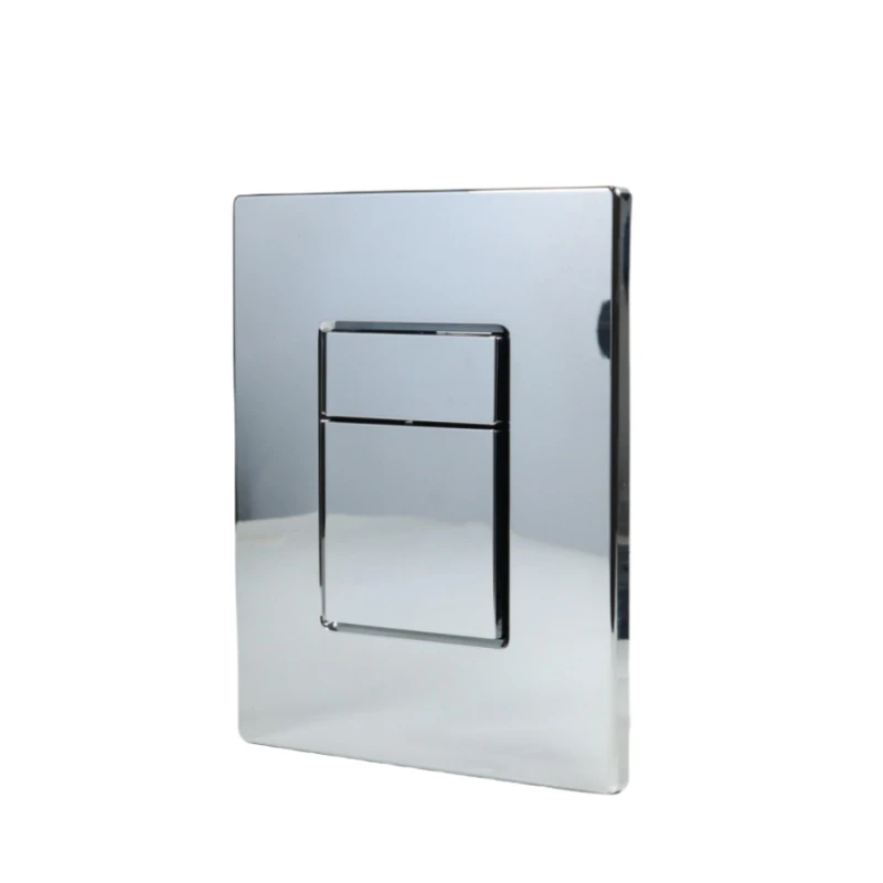 China Manufacturer square gold dual wall hung toilet cistern flush plate plastic push button