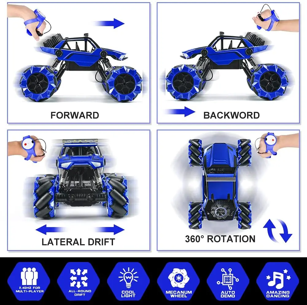 1:14 Remote Control Big Monster Car 4wd Off Road Rock Electric Toy Off All Terrain Radio Remote Control Vehicle Truck Crawler