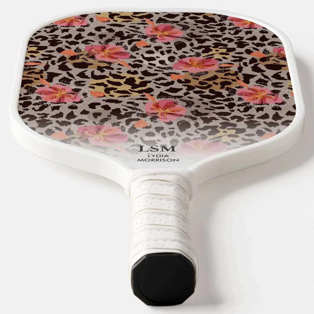 Factory Direcet Sales best Brand pickleball paddles 2023 Club pickleball paddle Liopard print Cute pickleball racket