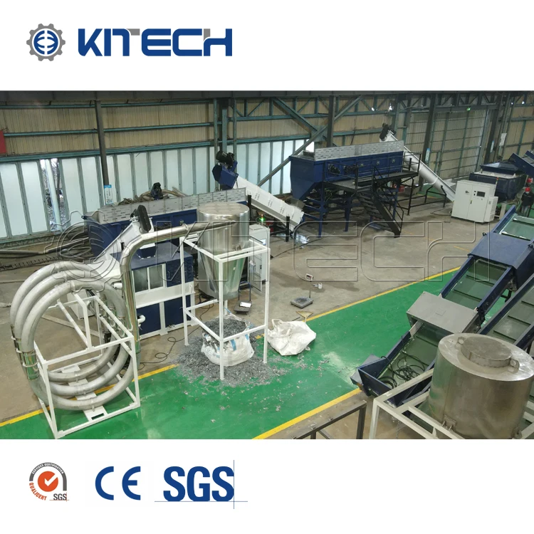 Full Automatic Complete 500-1000KG/H PP Woven Washing Line Plastic Made Machine Washing Recycling Line