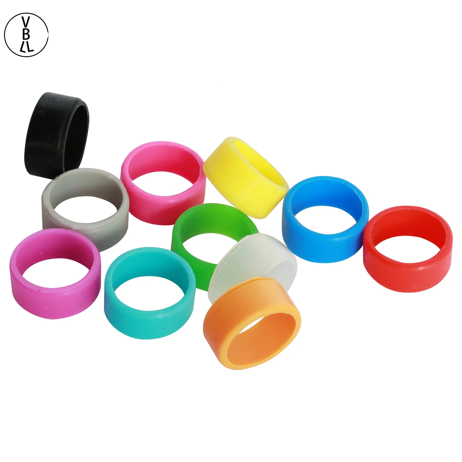Colorful Rings Silicone Anti Slip Band Bands for 2 way antenna