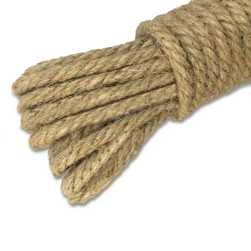 wholesale price 3 strand 18mm twisted rope jute sisal rope manila rope