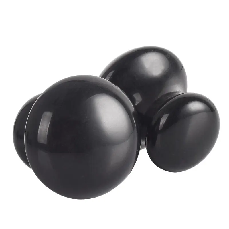 Hot Sale Black Obsidian Mushroom Facial Massager