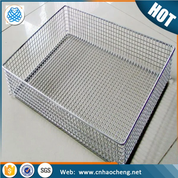 304 stainless steel wire mesh tall wire basket for bike