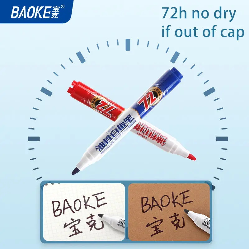 Supplier Custom Oil Based Ink 72 Hours No Dry White Board Marker Pen Jumbo Whiteboard Marker Pen For School Office