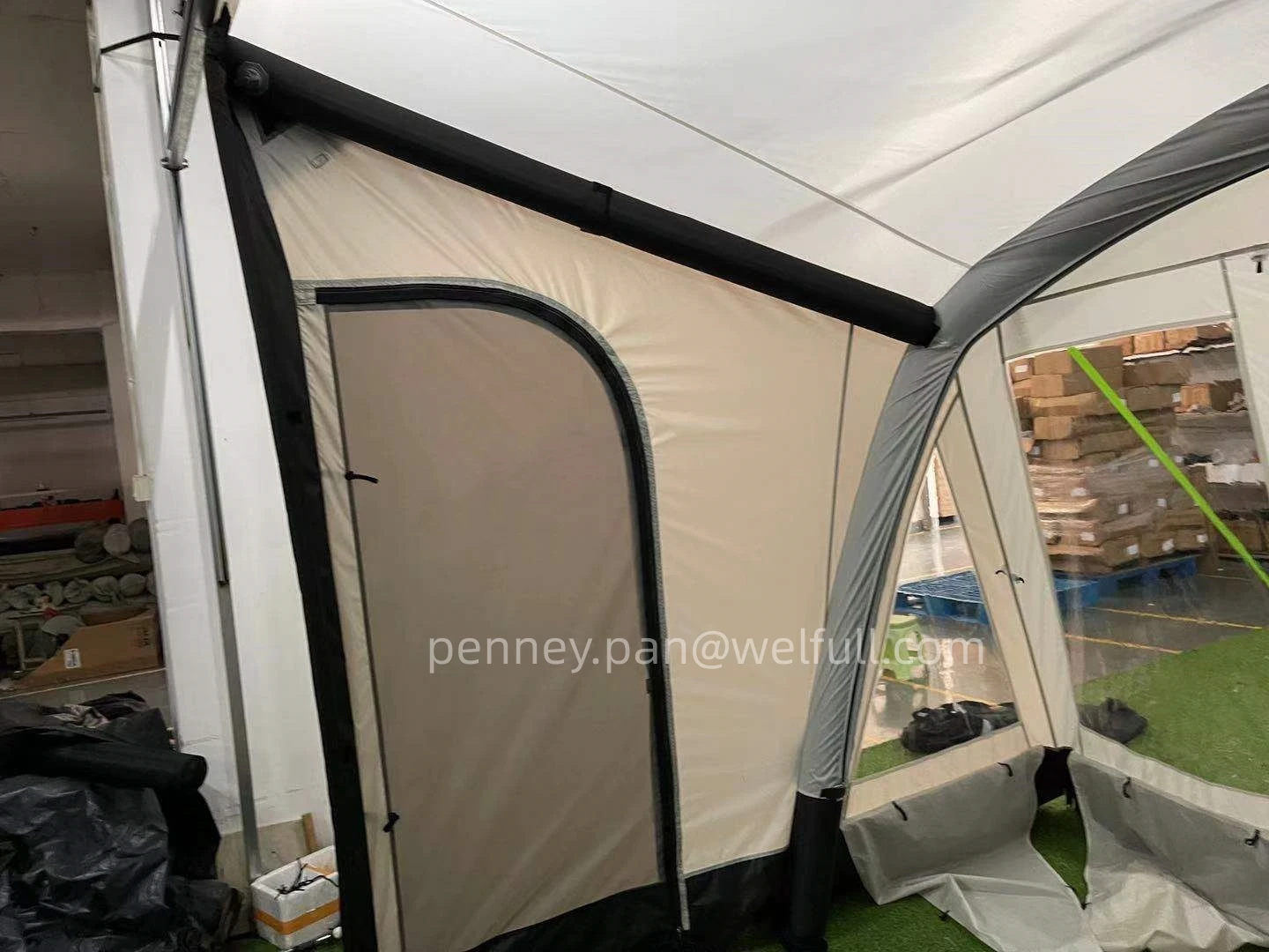 Self-driving Tour Outdoor Camping Car Awning Tent Waterproof Portable Inflatable RV Air Tent for Caravans