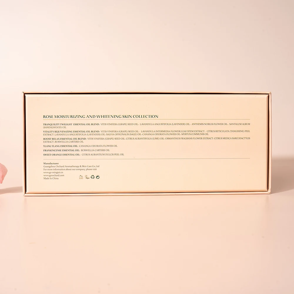 OEM/ODM Private Label Organic Natural 100% Pure Essential Oil Set 10ml 6 pcs fot Body Face Massage and Aromatherapy