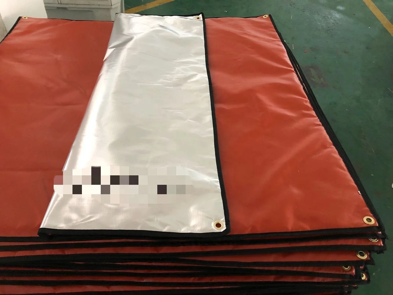 24 30 32 36 39 40 48 Inches Square Fireproof Fire Pit Mat with Aluminium Foil for Patio Deck Lawn Grass Iron Outdoor