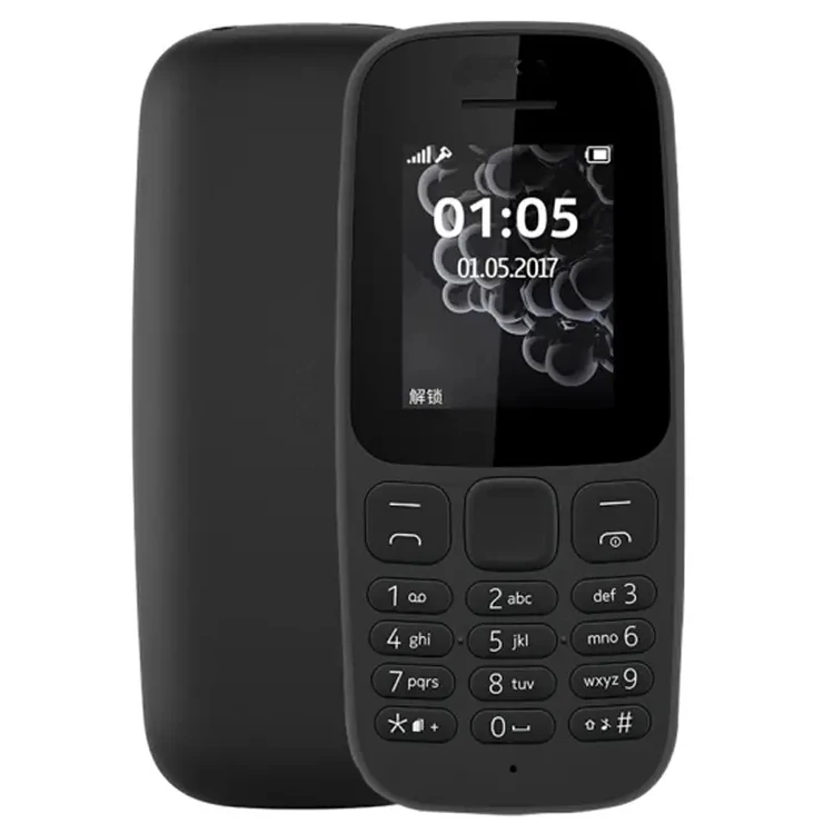 2G Feature phone second hand  used phone button keyboard mobile phone 105