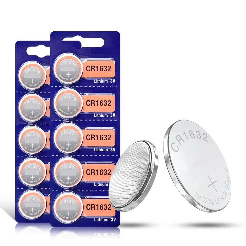 CR1632 Button Battery 120mah Lithium Coin Cell Batteries 3V For Electronic Watch Toy