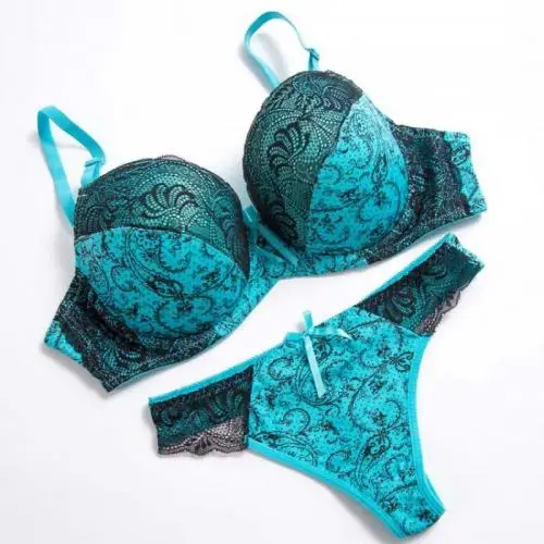 sexy lingerie underwear panties lace push up bra and panties set different size for choice breathable set 571654