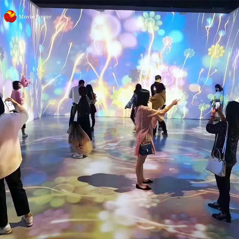 New Arrival AR Projector Game System 3D Holograph Interact Floor Projection For Amusement Park