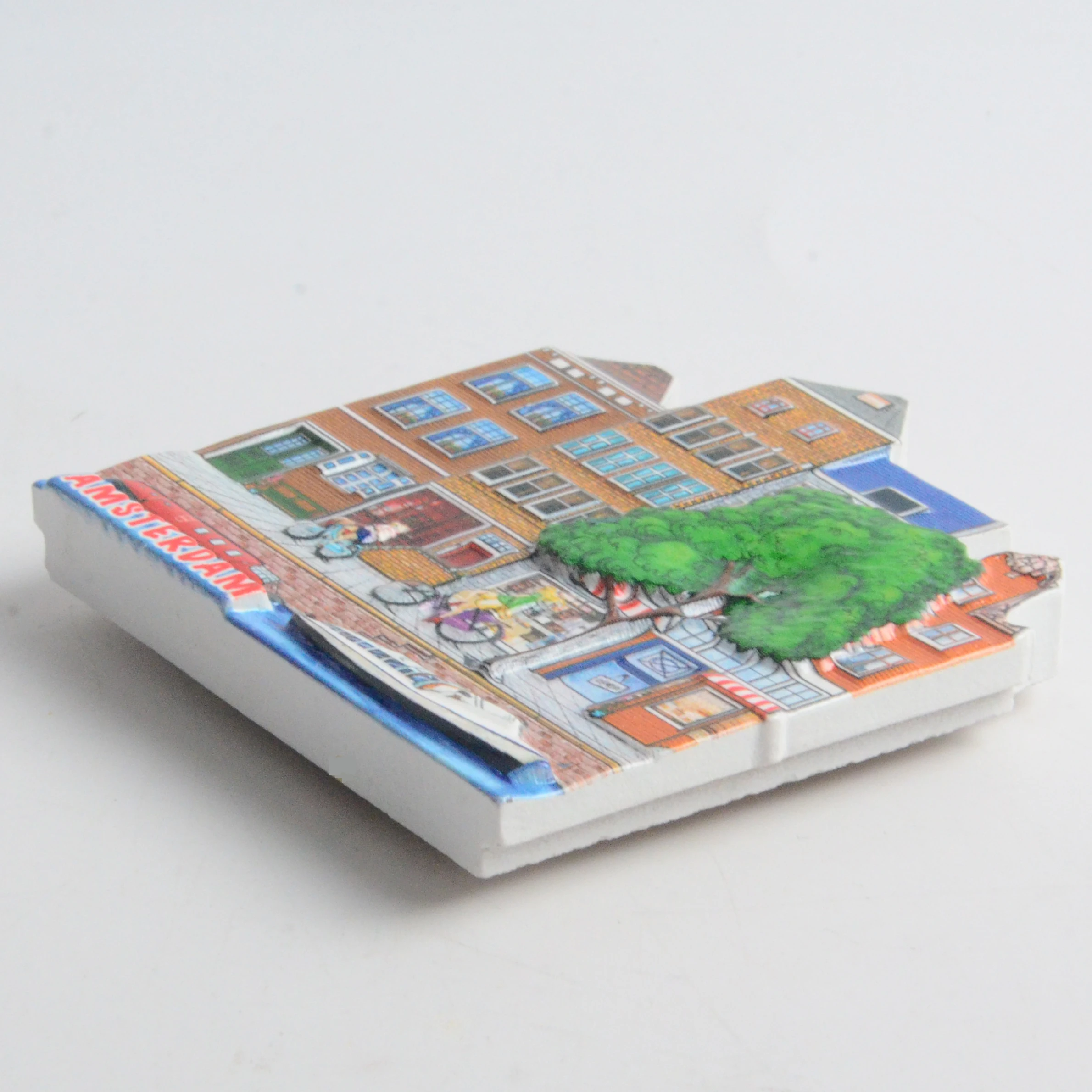 Wholesale Custom 3D Tourist Travel City Resin Refrigerator Souvenir Magnet On Fridge Of Amsterdam From Around The World