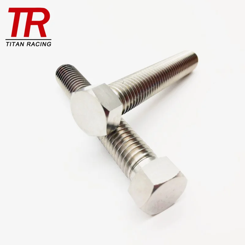 Gr2 Gr5 DIN 933 Titanium Fasteners Hex Bolt