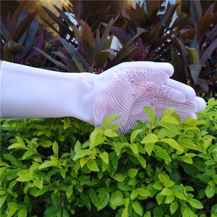 Reusable Household Gloves Spray kitchen dish washing rubber clean gloves silicone massage scrub gloves