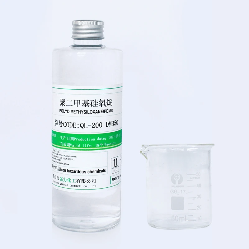 Chemical factory produces colorless and odorless polydimethylsiloxane as chemical additives coating auxiliary agent