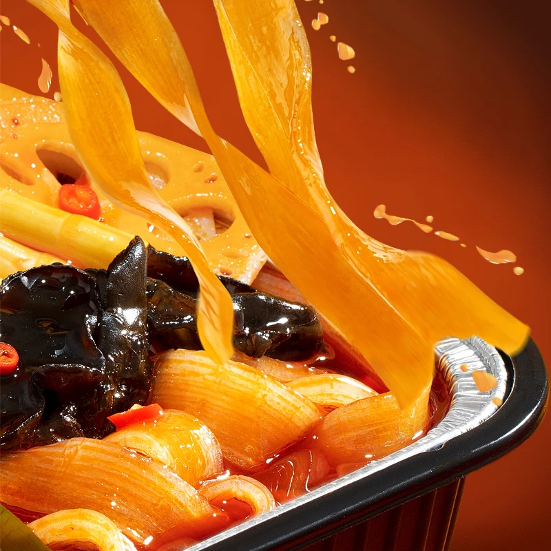 Моментальная Пряная говядина самонагреваясь горячая пища готовая к употреблению Гример портативное самонагреваемое фондю для пеших