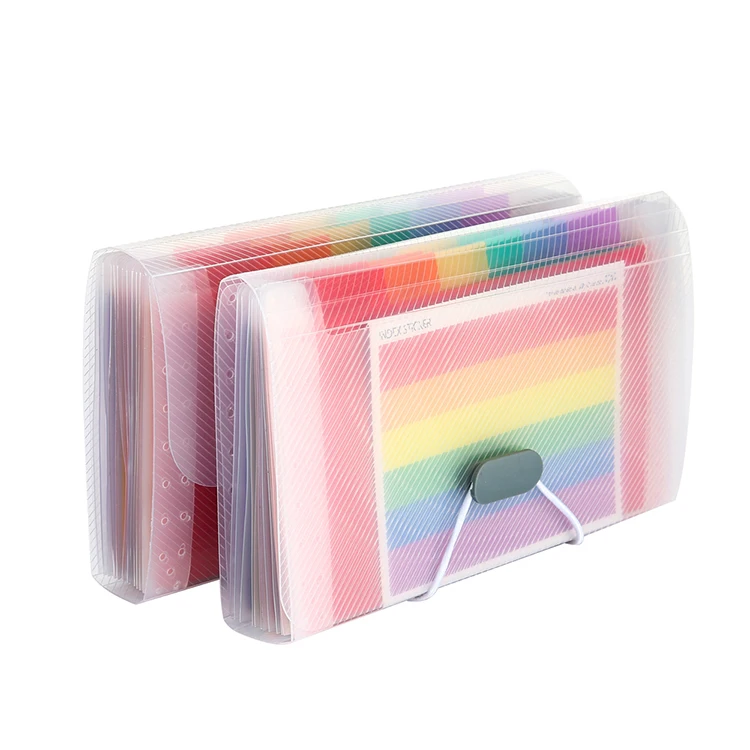 A6 Mini Accordion File Organizer with 13 Pocket Coupon Organizer Folder  Expanding File Folder 12 Labels Index holder