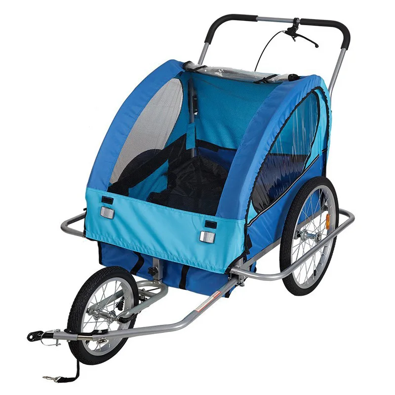 Hot Selling Outdoor Dog Stroller With Seat Cover Folding Bike Trailer