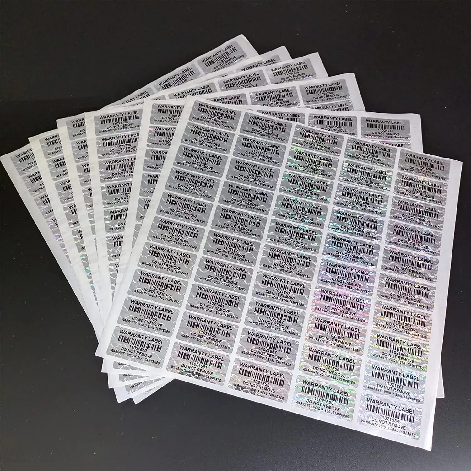 Costom Printed Security Random Barcode Label Stickers Serialize Sequential Qr Code Sticker