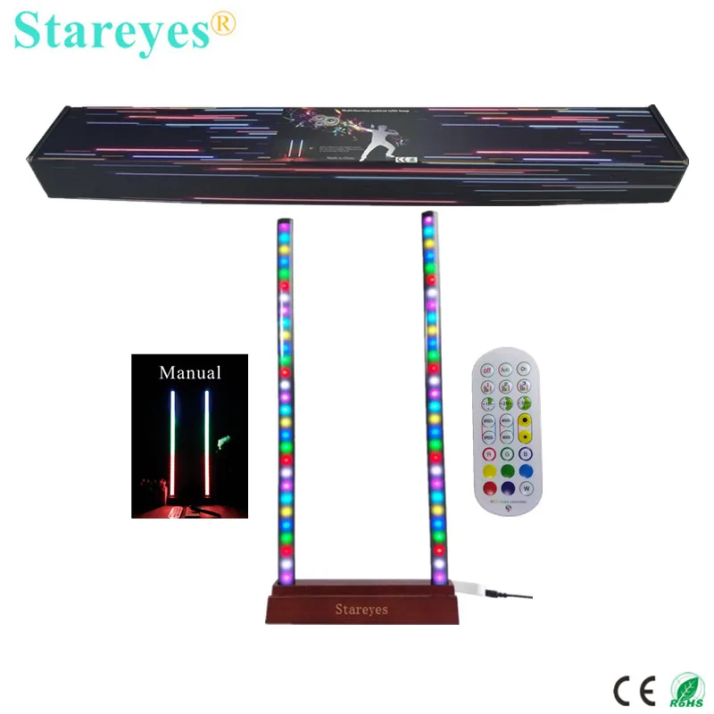 Multi-Function Ambient Table lamp Removable  Desk lamp Night light USB DC5V Magic Color RGB strip Music Activated Phone Holder