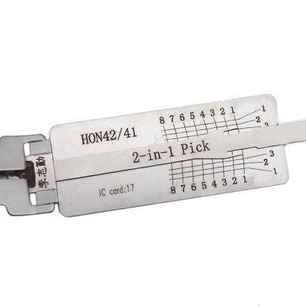 Оригинальный слесарный поставщик Lishi Hon42/41 2 в 1 для мотоциклетного инструмента