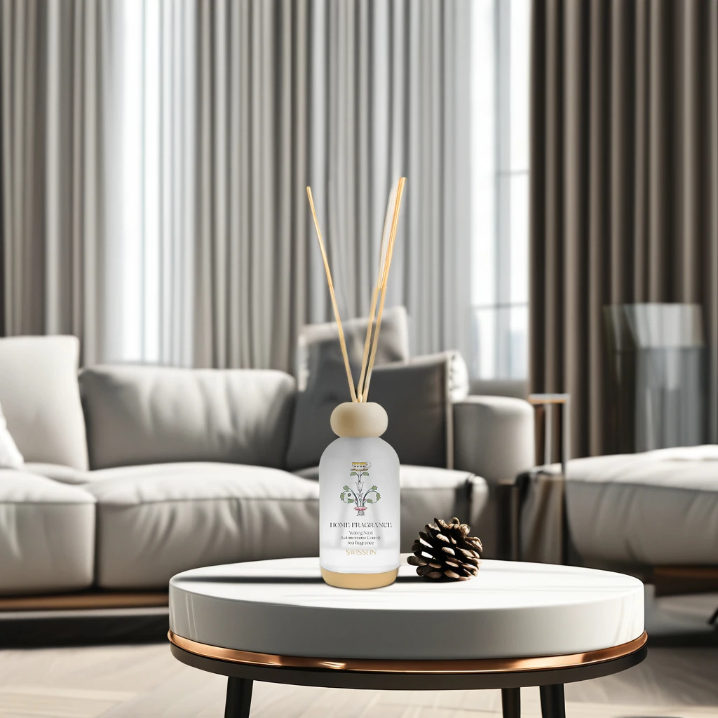 Custom Logo Liquid Home Office Elegant Fragrance Reed Diffuser With Glass Bottle For Air Fresh OEM/ODM