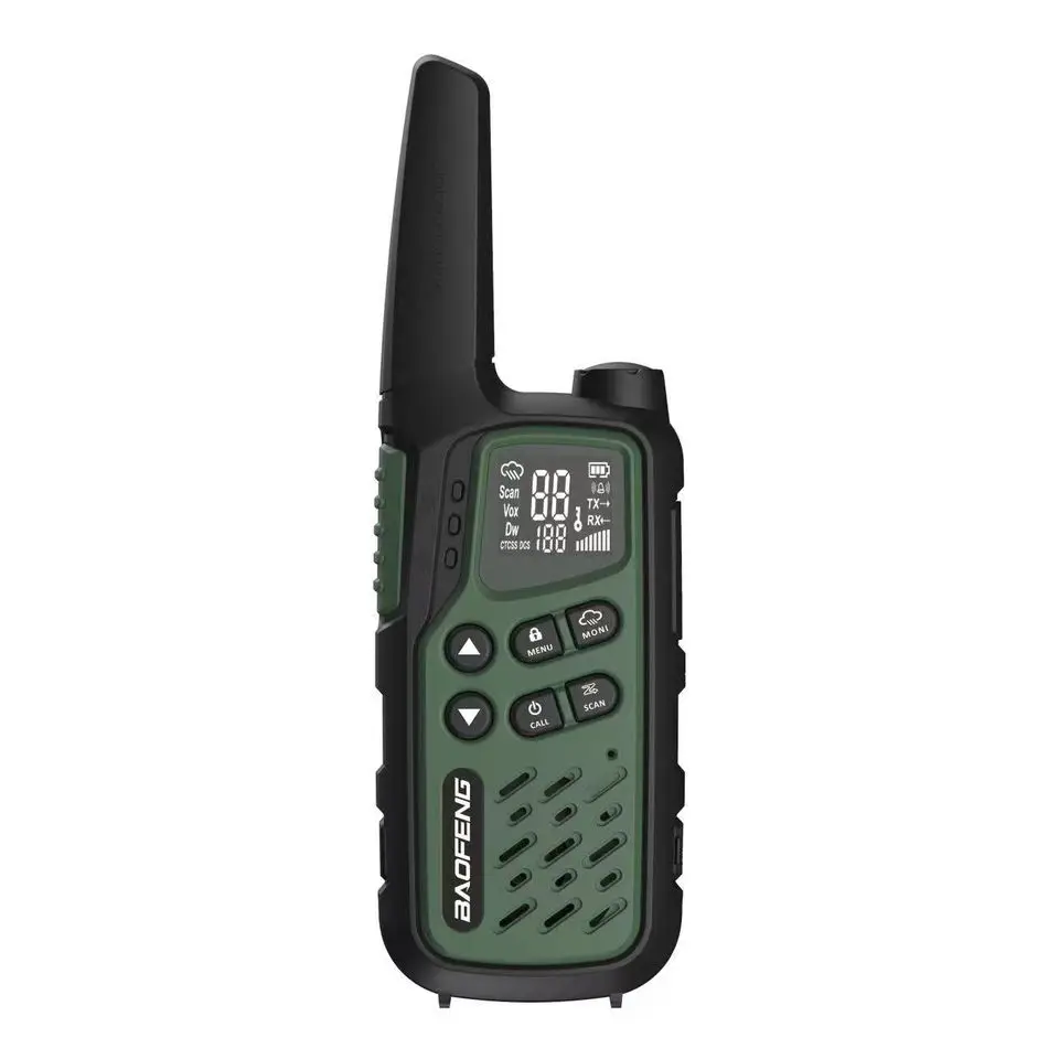 baofeng T25 Thin Radio 16 Channel Mini Colorful Portable Ham Radio Transceiver 2W/0.5W 2 pack walkie talkie