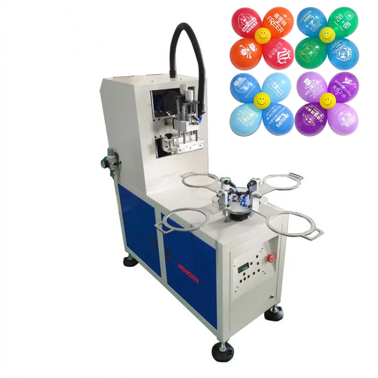 Four-station  balloon silkscreen  printing machine  color balloon automatic screen printer