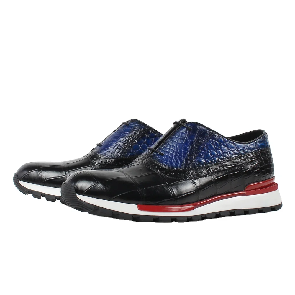 GFMA 2023 Summer New Sports Shoes Men Genuine Cow Leather Lace-up Male Shoe Black Casual Oxford Zapato Masculino Breathable