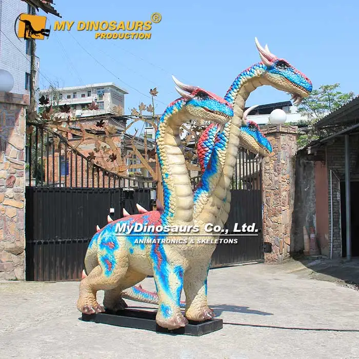 MY DINO Three Headed Dragon Animatronic Model