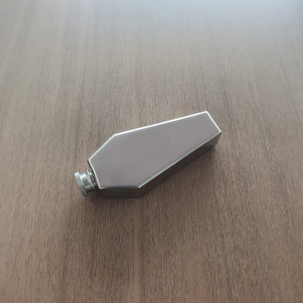 CNFLASK Factory Custom Stainless Steel Alcohol Flask Coffin Flask For Gift