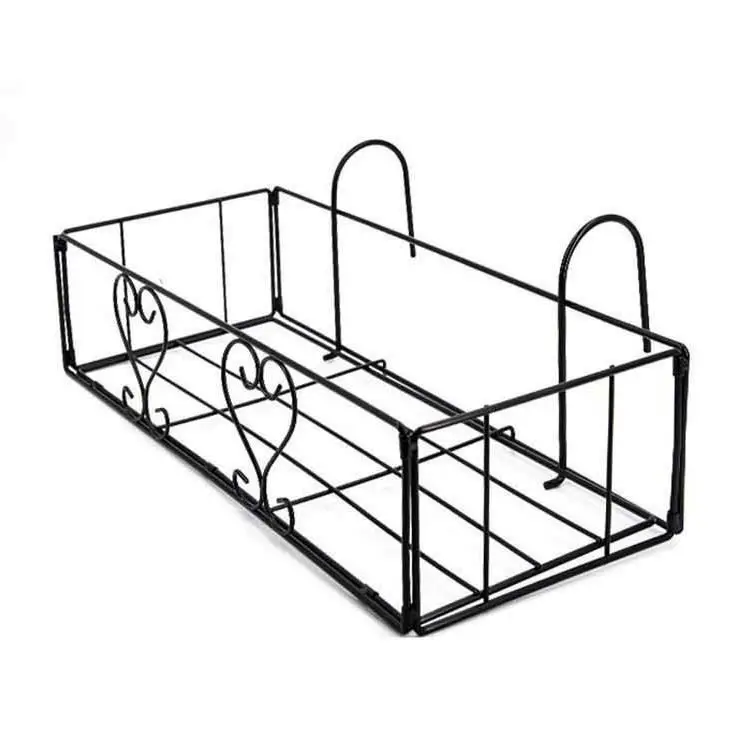 outdoor balcony Plant Stands hanging metal flower pot rack