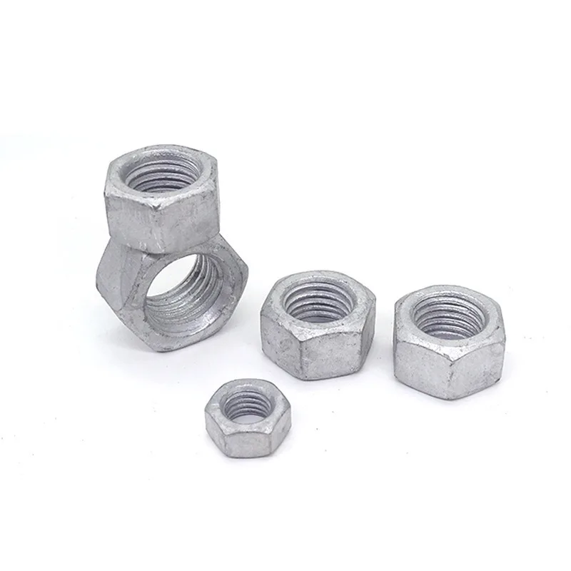 HDG Hexagonal Nut Grade 8 Carbon Steel DIN934 Certified for Mining Applications 5/8 Hexagonal Heavy Hex Nut